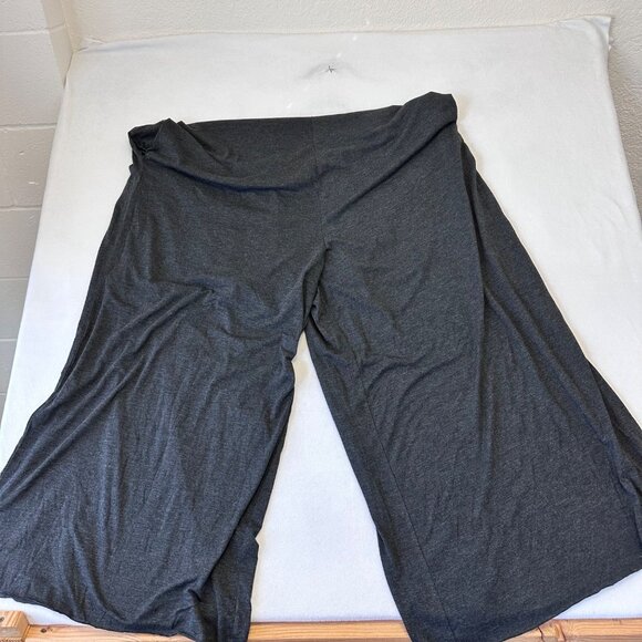 Natural Life Super Wide Leg Overall One Piece Jumper One Size Gray V-Neck Pocket - Picture 7 of 13